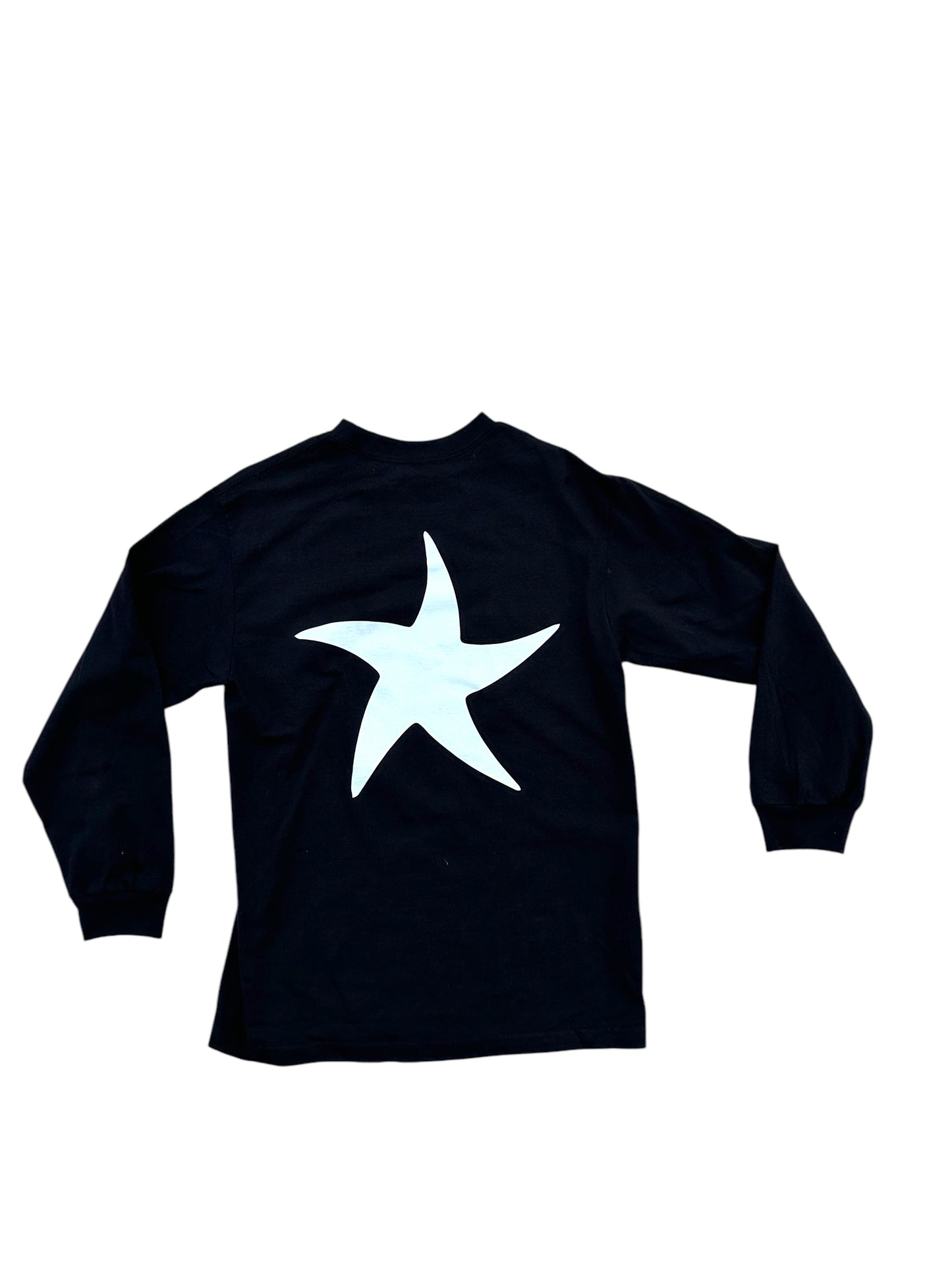 Black/ White Star Long Sleeve