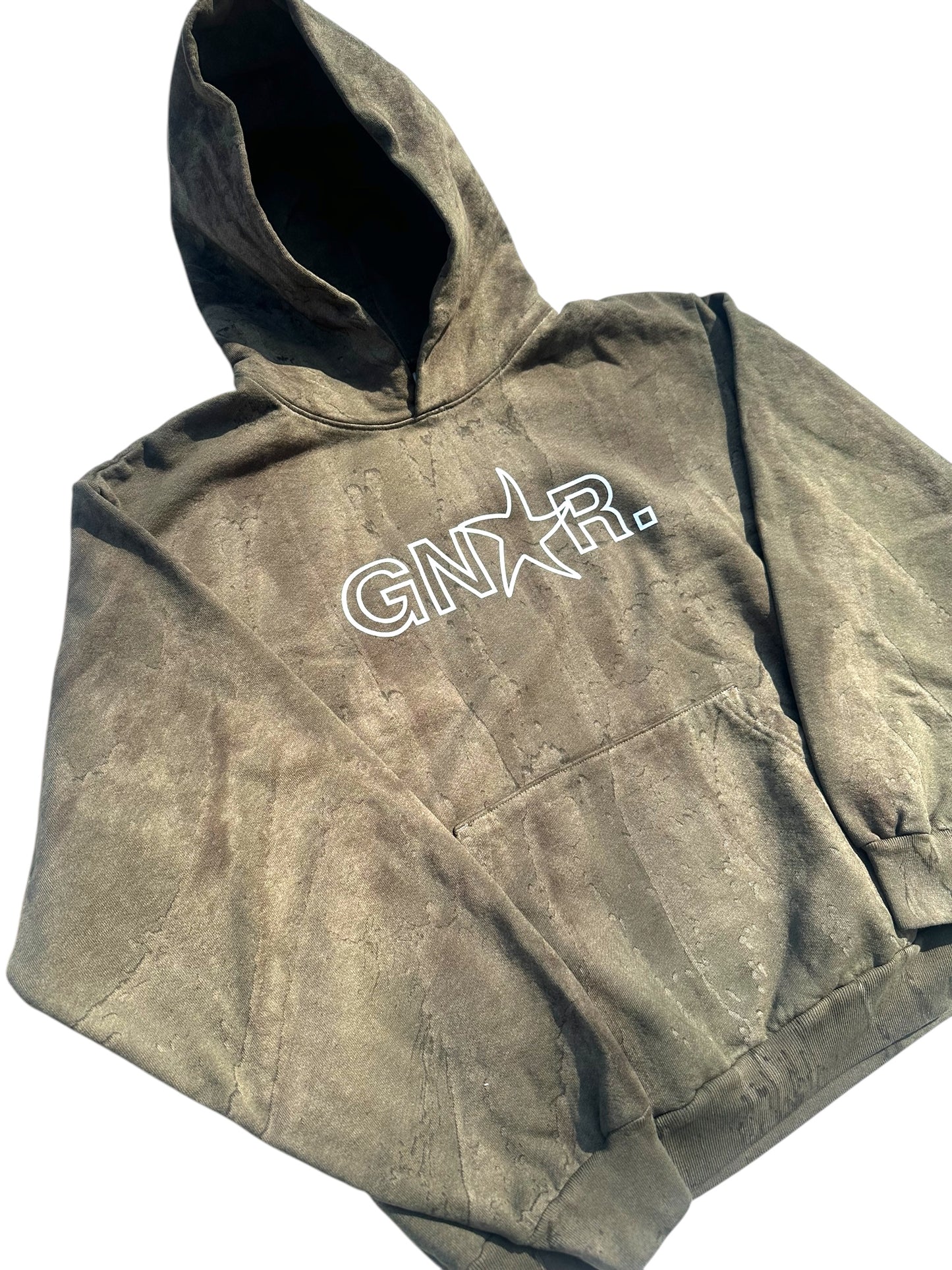 Green Dye Gnar. Hoodie